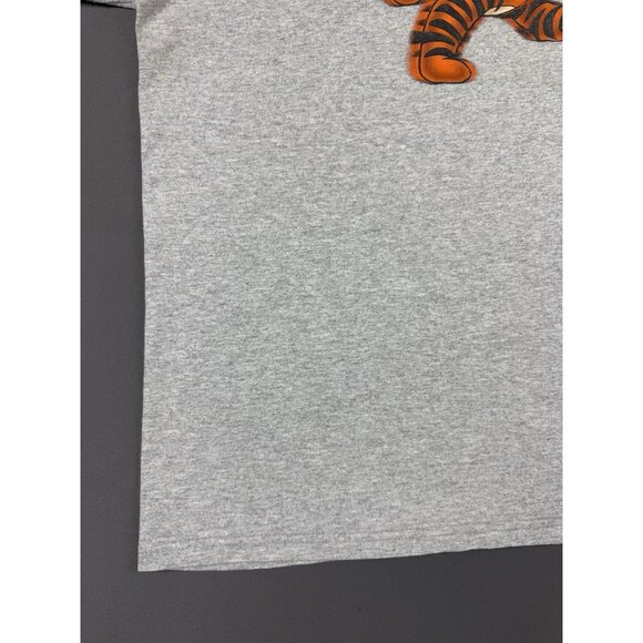 Rare Vintage 90s Disney Tigger Winnie The Pooh Gray Shirt Cartoon Art Medium Tee - Picture 6 of 11